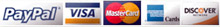 Credit Card Graphic - PayPal, Mastercard, American Express, Discover