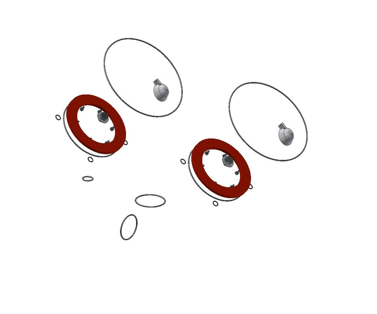 Febco® LF850/860/870/880 Double Check Rubber parts Kit 905490 (Sizes 2 1/2"–3") - Image 3