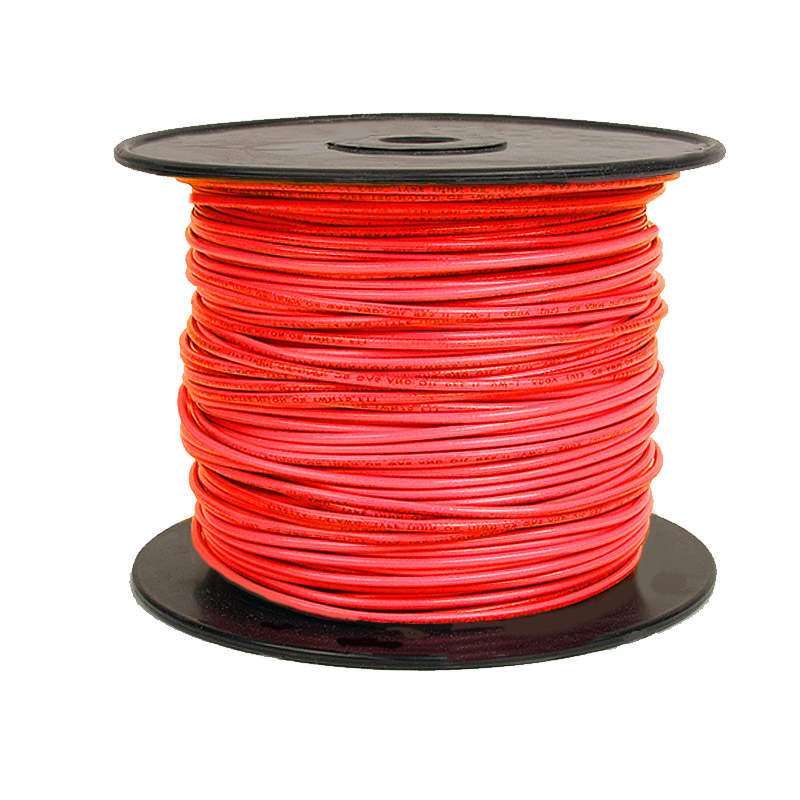 Red 14 Gauge Solid Wire-single conductor-500 foot roll - Sierra